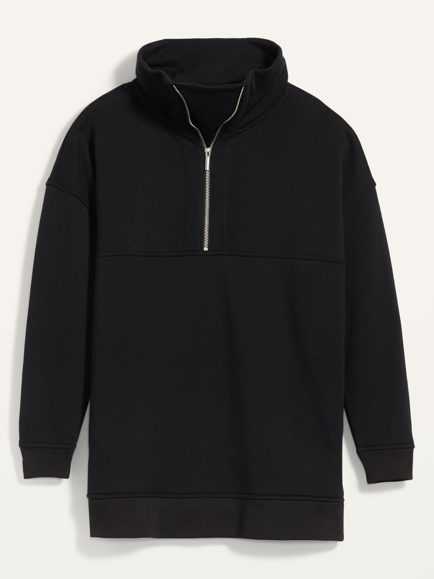 half zip sweatshirt oversized