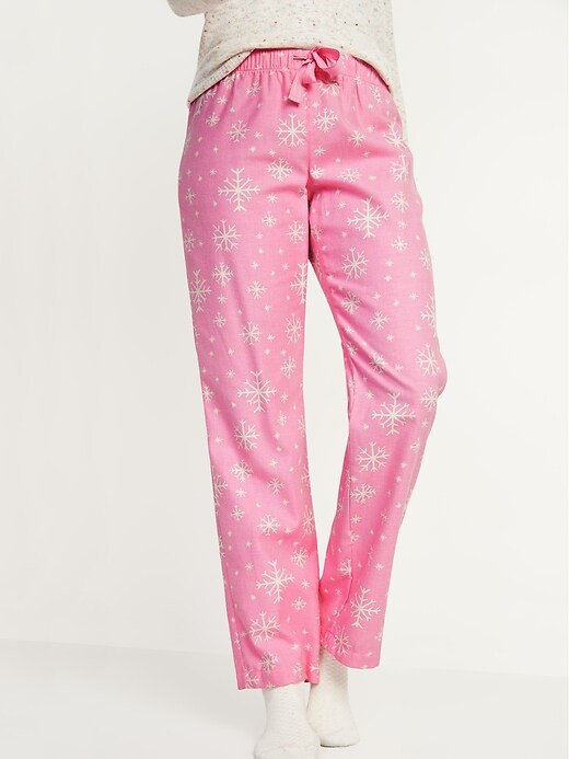 View large product image 1 of 2. Patterned Flannel Pajama Pants