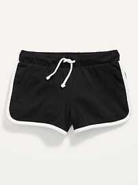 Solid Dolphin-Hem Cheer Shorts for 