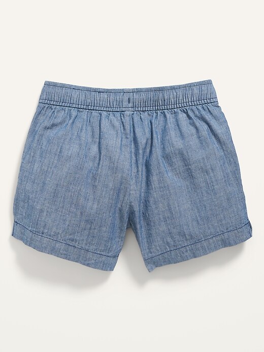 View large product image 2 of 2. Chambray Pull-On Shorts for Girls