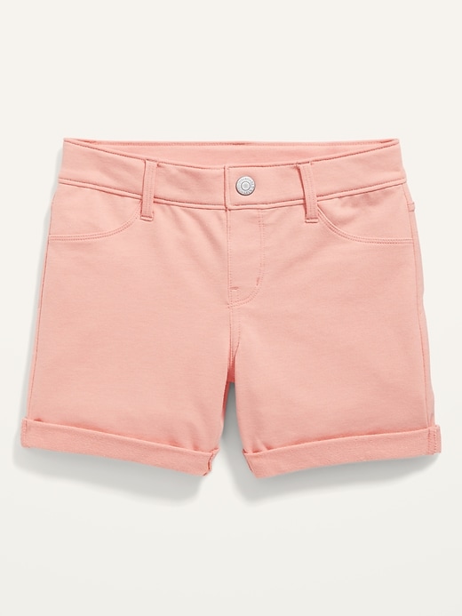 French Terry Rolled-Cuff Midi Shorts for Girls | Old Navy