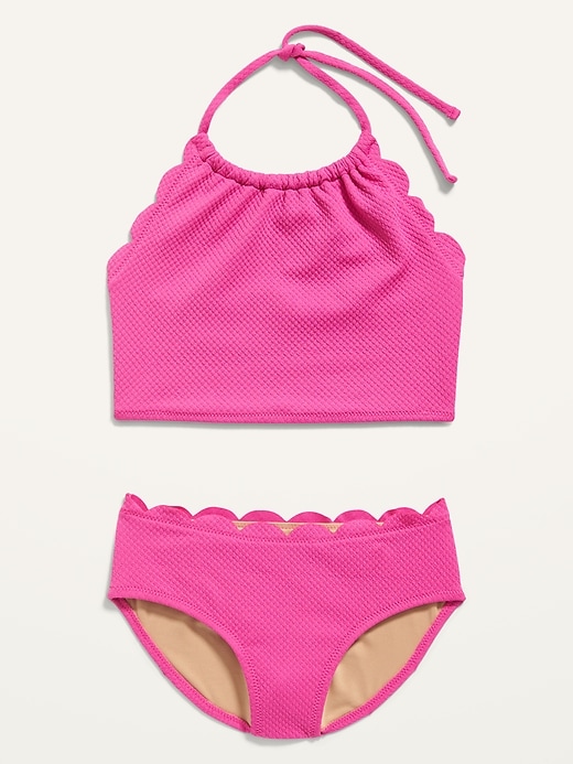 old navy scallop trim tankini