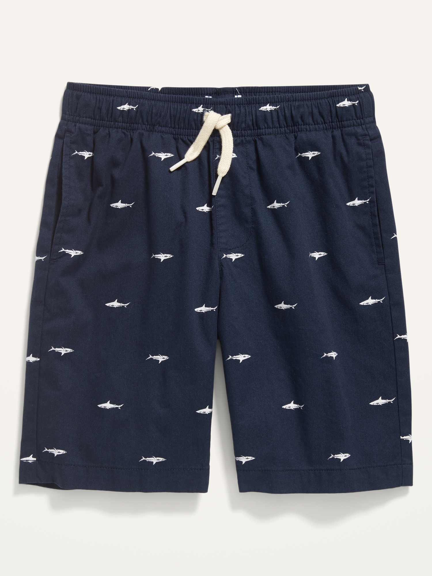 Flat-Front Twill Jogger Shorts for Boys