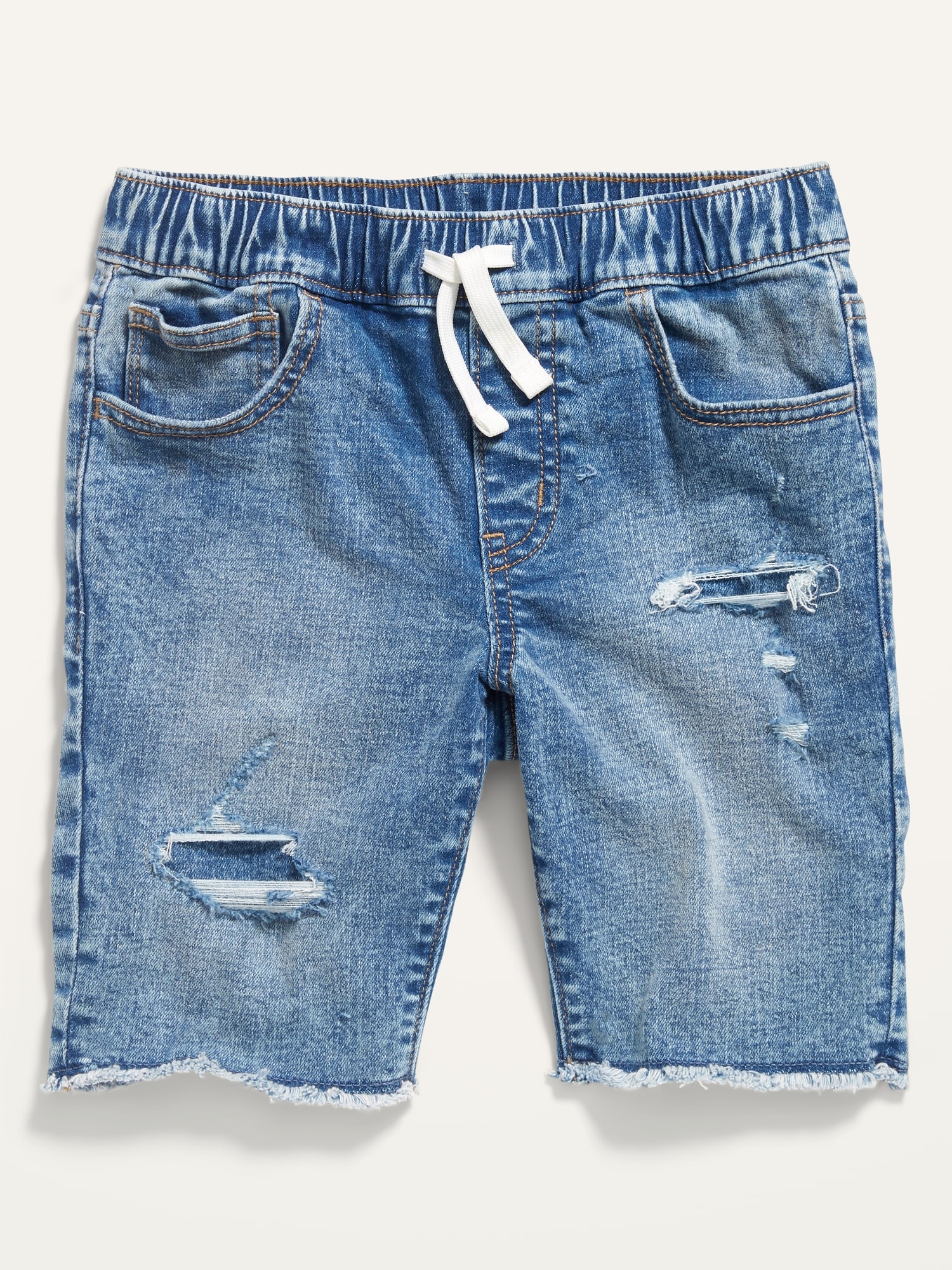 Karate Built-In Flex Max Ripped Jean Jogger Shorts for Boys
