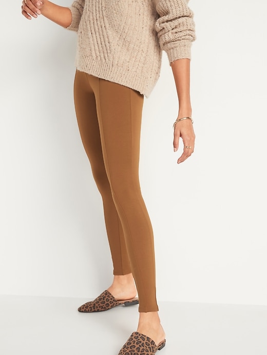 Image number 1 showing, High-Waisted Stevie Ponte-Knit Pants for Women