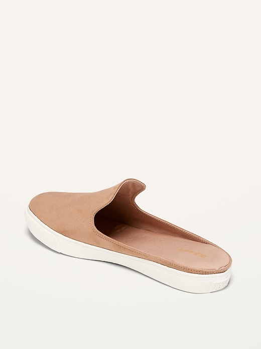 Image number 3 showing, Water-Repellent Faux-Suede Mule Sneakers