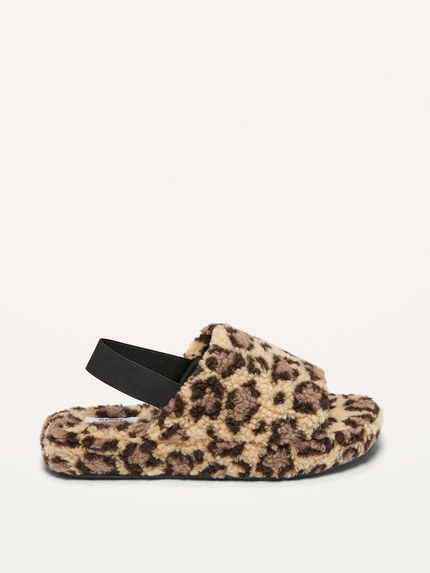 Fluffy Sherpa Open-Toe Platform Slippers For Women | Old Navy