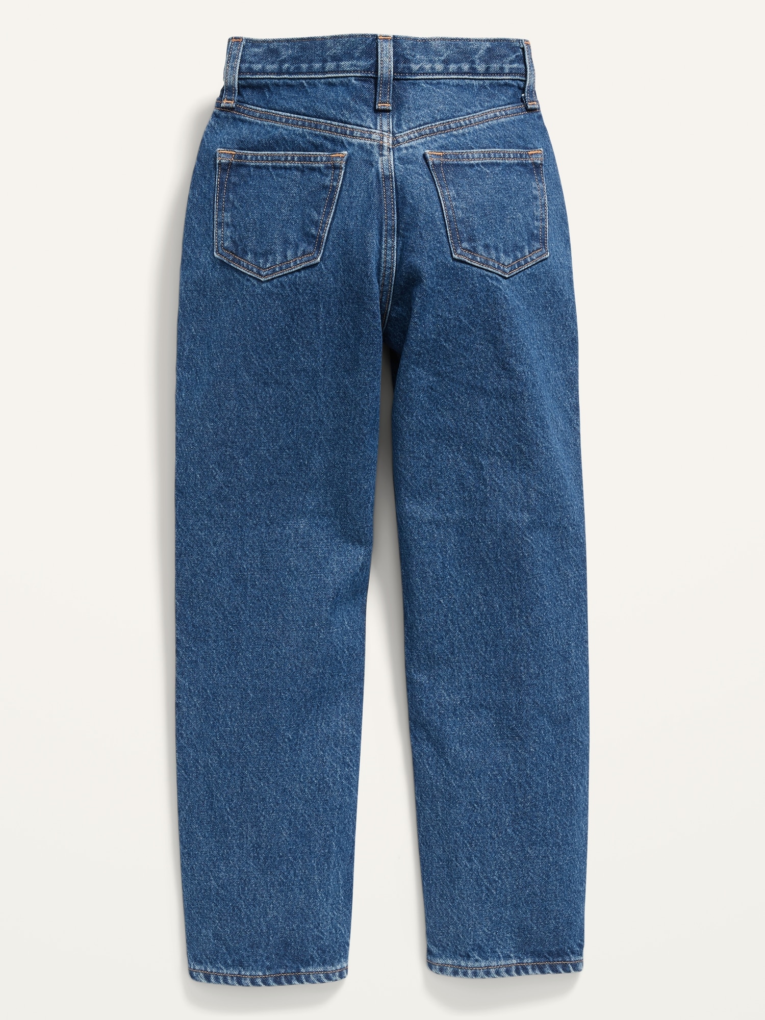 High-Waisted Slouchy Straight Medium-Wash Jeans for Girls | Old Navy