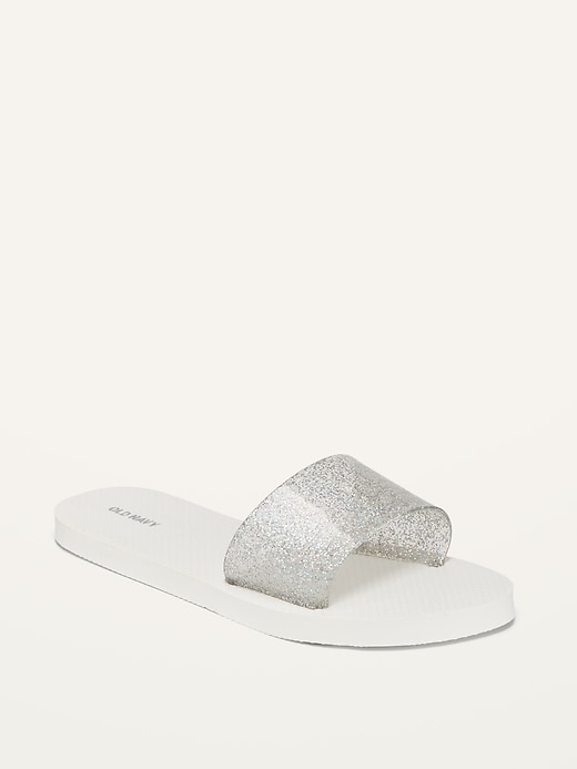 View large product image 1 of 1. Sugarcane-Blend Jelly Slide Flip-Flop Sandals (Partially Plant-Based)