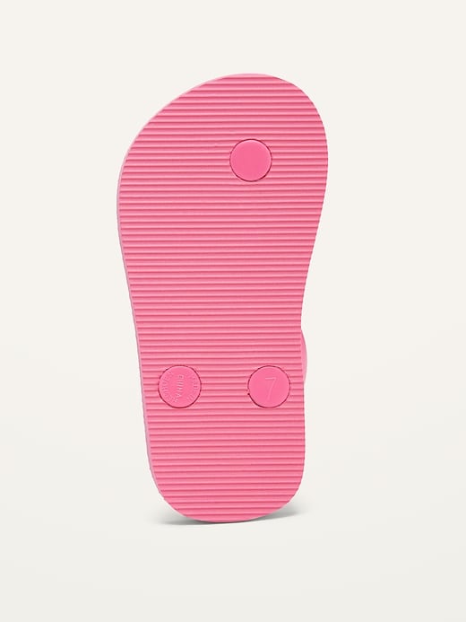 Image number 4 showing, Unisex Solid Flip-Flops for Toddler