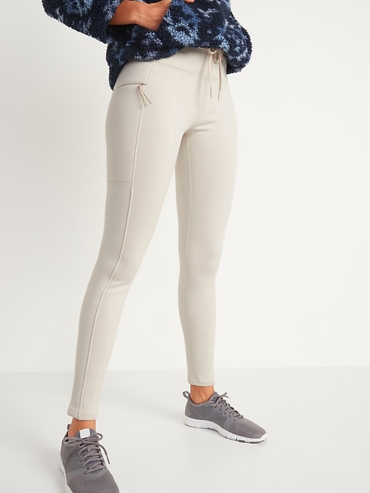 Old Navy - High-Waisted Built-In Warm Fleece-Lined Performance Leggings for  Women