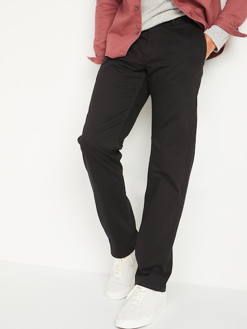 Loose Lived-In Khaki Non-Stretch Pants