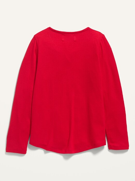 View large product image 2 of 2. Cozy Plush-Knit Top for Girls