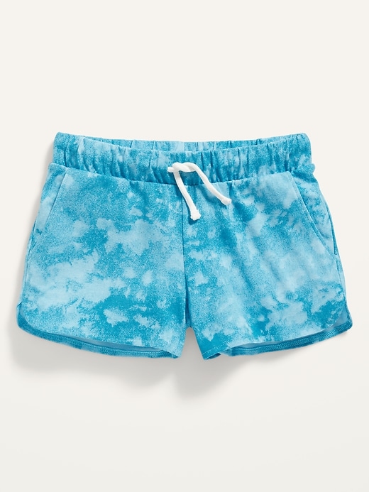 View large product image 1 of 1. Printed Dolphin-Hem Jersey Shorts for Girls