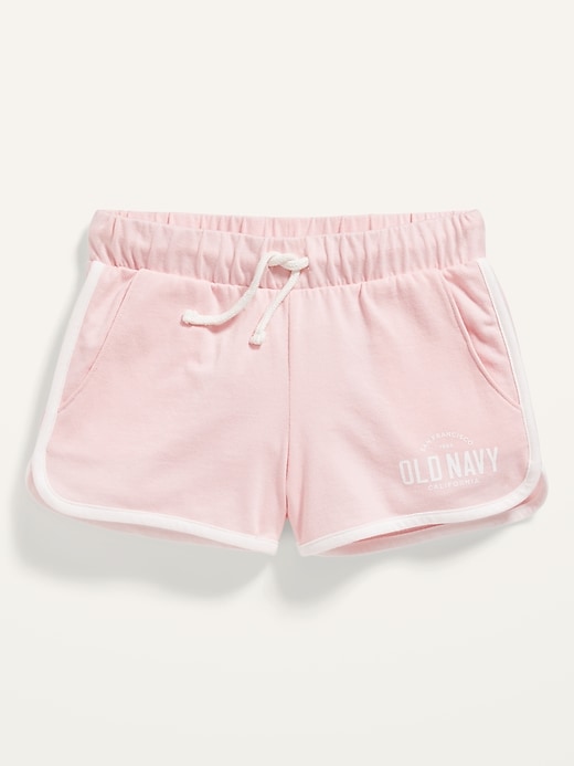 Old Navy Logo-Graphic Jersey Shorts for Girls. 1