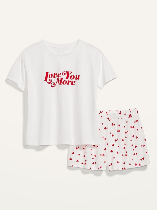 Image number 4 showing, Graphic Jersey-Knit Pajama Top & Pajama Shorts Set