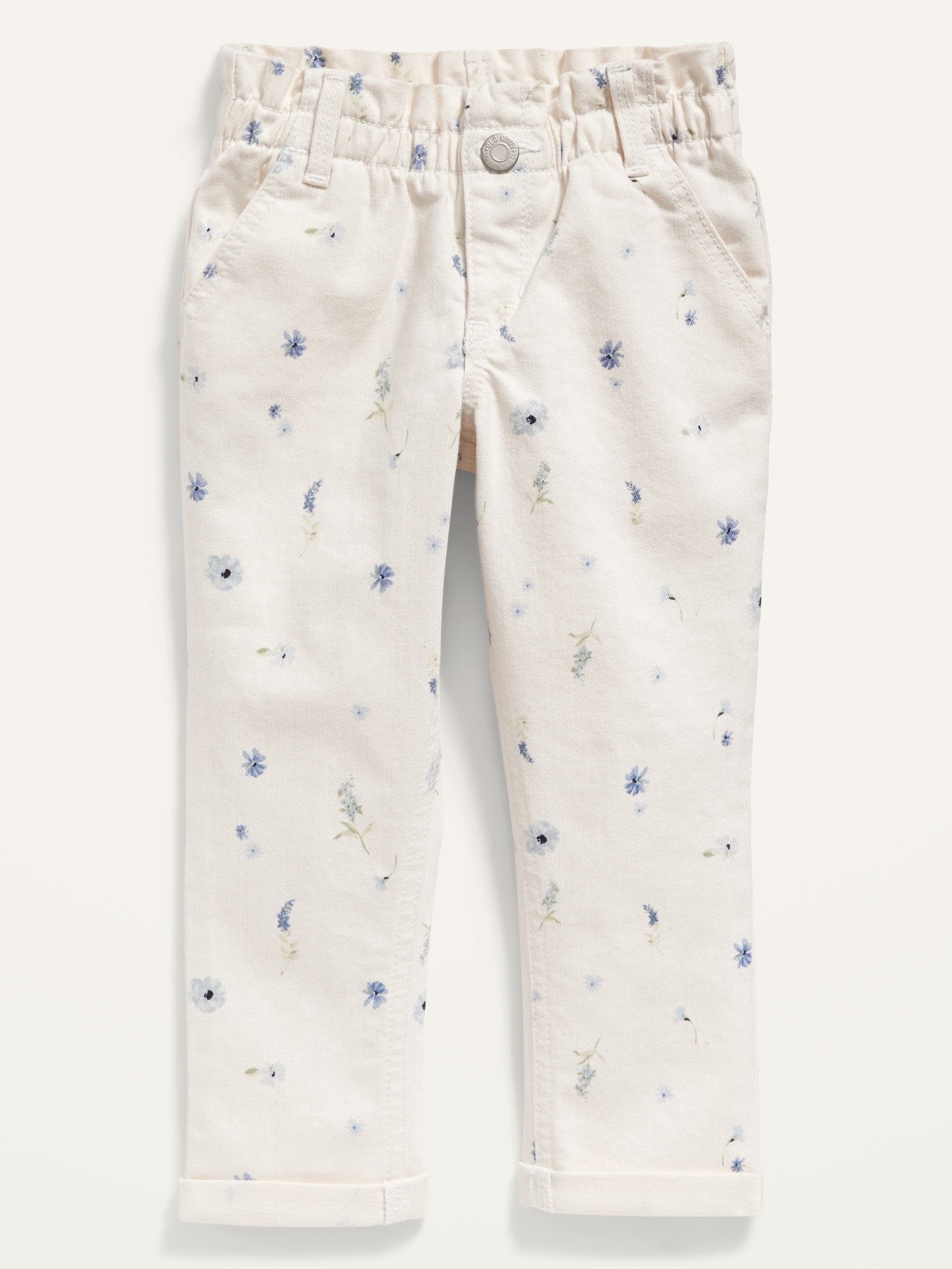 PaperbagWaist Floral Boyfriend Jeans for Toddler Girls Old Navy