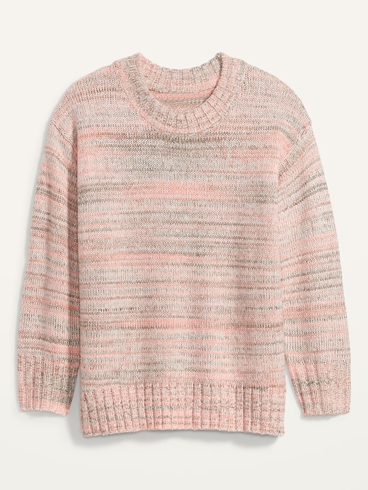 Image number 4 showing, Oversized Cozy Space-Dye Plus-Size Sweater