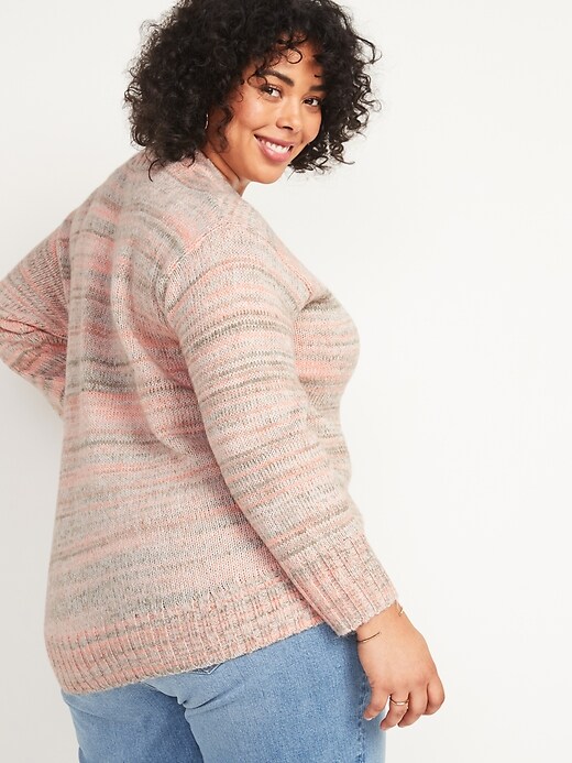 Image number 2 showing, Oversized Cozy Space-Dye Plus-Size Sweater