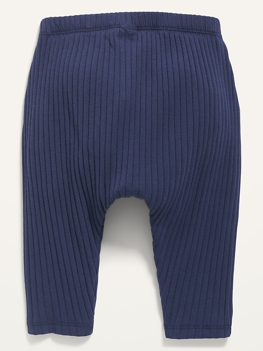 View large product image 2 of 2. Unisex U-Shaped Rib-Knit Pants for Baby