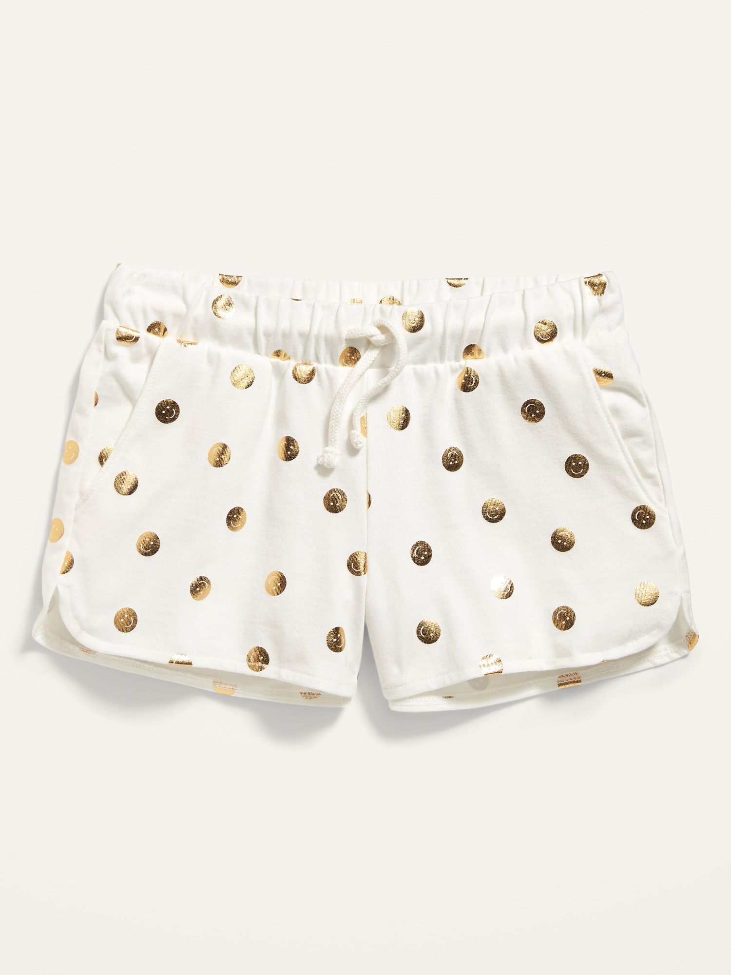Printed Dolphin-Hem Jersey Shorts for Girls