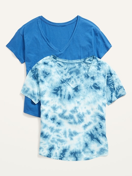 View large product image 1 of 1. Loose Easy V-Neck Tee 2-Pack