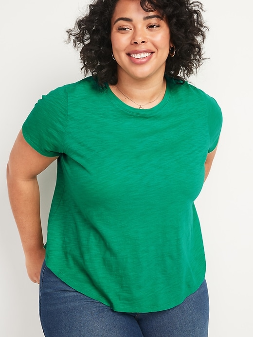 Image number 1 showing, EveryWear Garment-Dyed Plus-Size Crew-Neck Tee