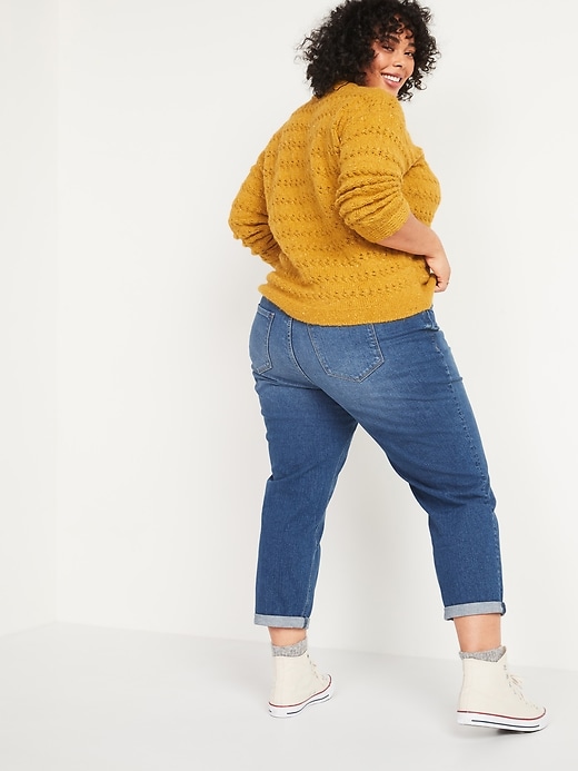 Image number 2 showing, Mid-Rise Boyfriend Straight Plus-Size Jeans