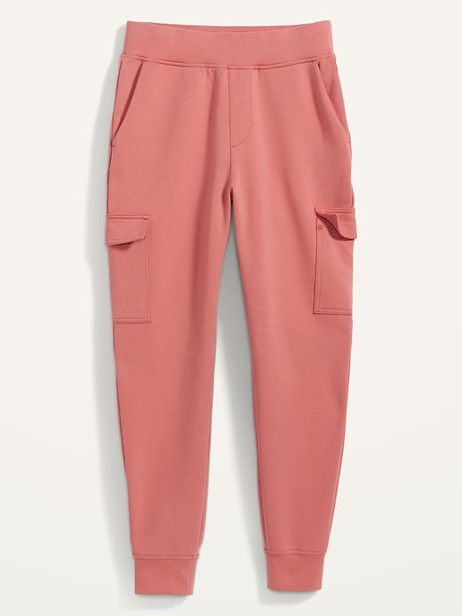 Image number 4 showing, High-Waisted Dynamic Fleece Cargo Jogger Sweatpants