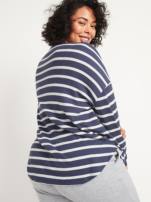 Image number 2 showing, Thermal-Knit Long-Sleeve Plus-Size Henley Tee