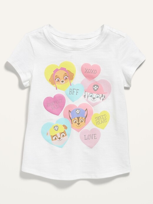 View large product image 1 of 2. Paw Patrol&#153 Valentine-Graphic Short-Sleeve Tee for Toddler Girls