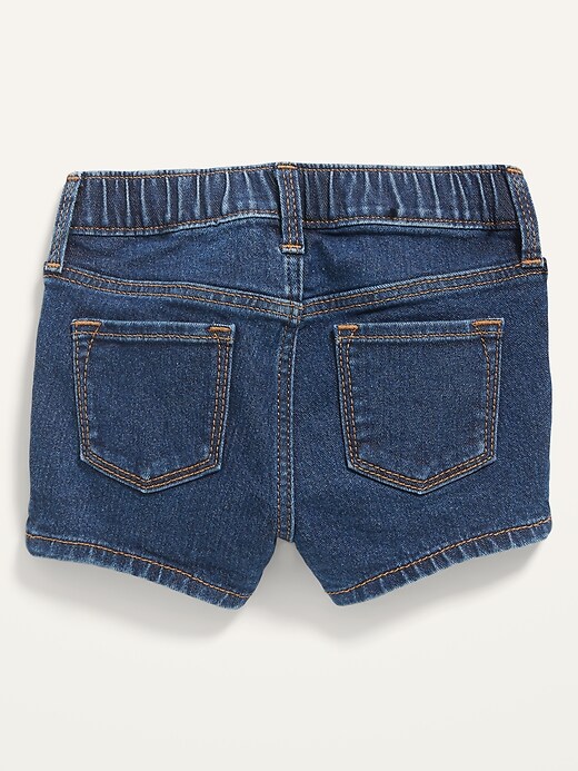 View large product image 2 of 2. Pull-On Jean Shorts for Toddler Girls