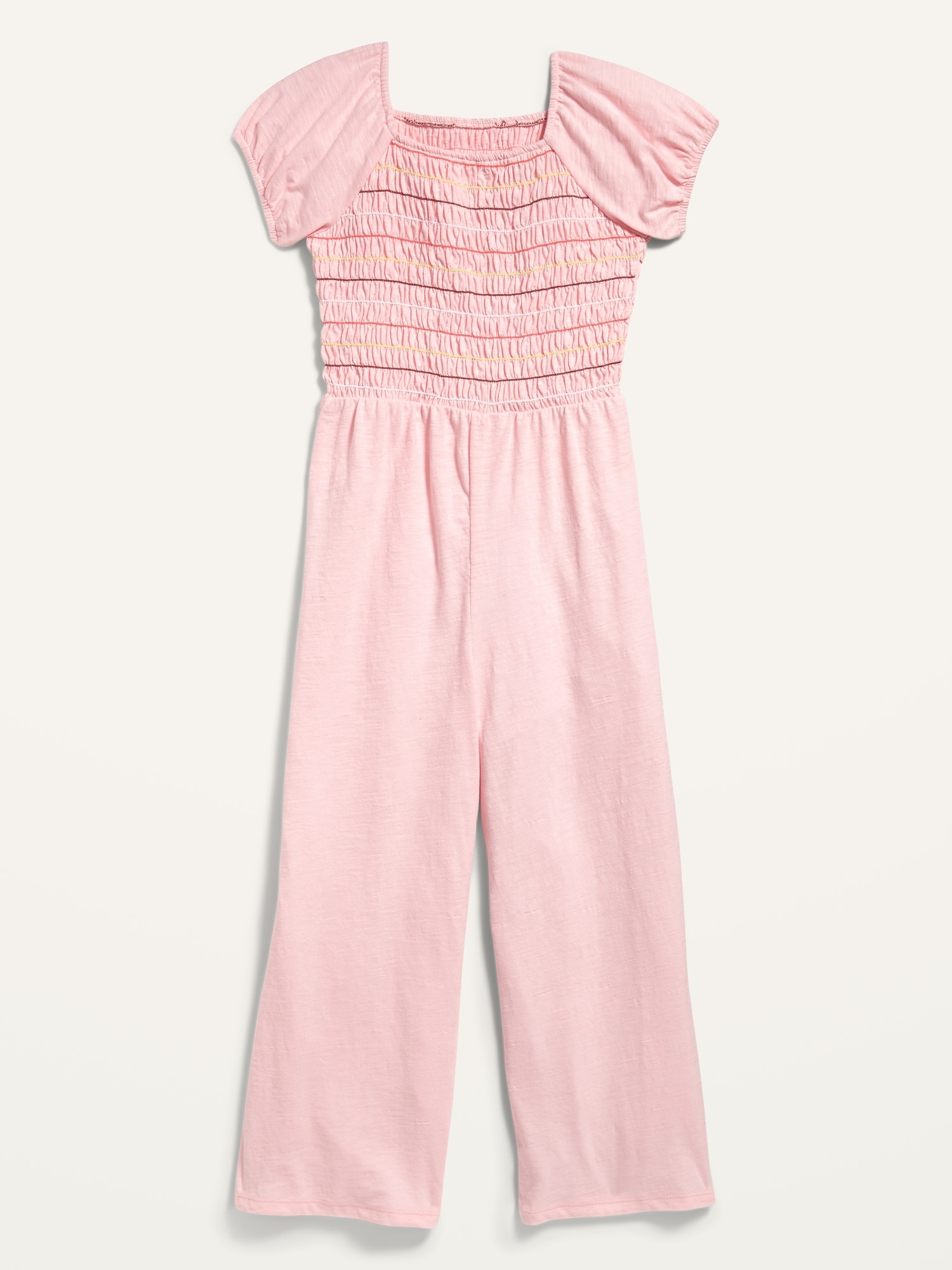 Short-Sleeve Smocked Jumpsuit for Girls | Old Navy