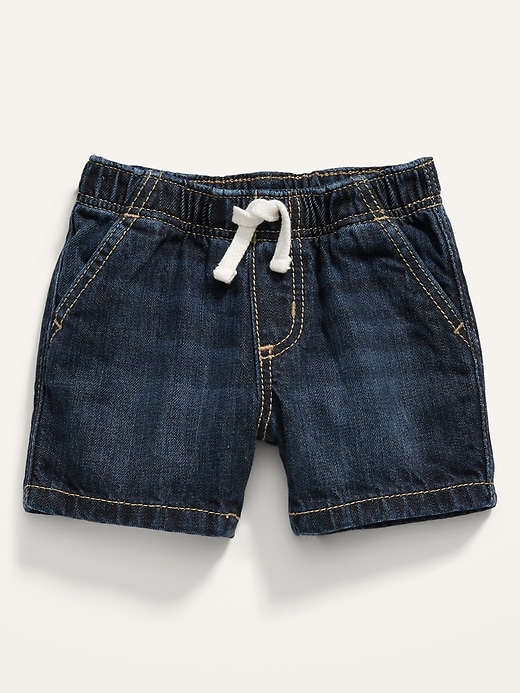 View large product image 1 of 2. Pull-On Jean Shorts for Baby