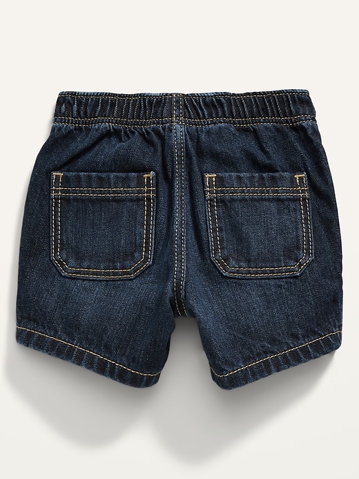 View large product image 2 of 2. Pull-On Jean Shorts for Baby