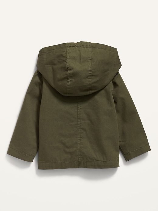 View large product image 2 of 2. Unisex Hooded Canvas Utility Jacket for Baby