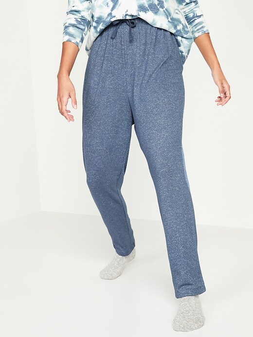 View large product image 1 of 2. Cozy Plush-Knit Lounge Pants