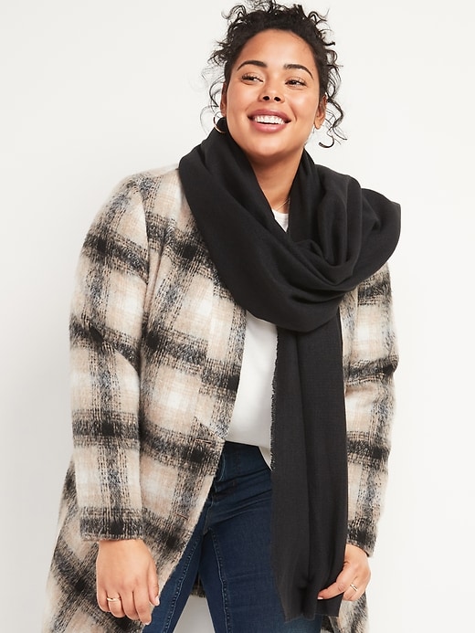 View large product image 1 of 2. Soft-Brushed Flannel Scarf for Women
