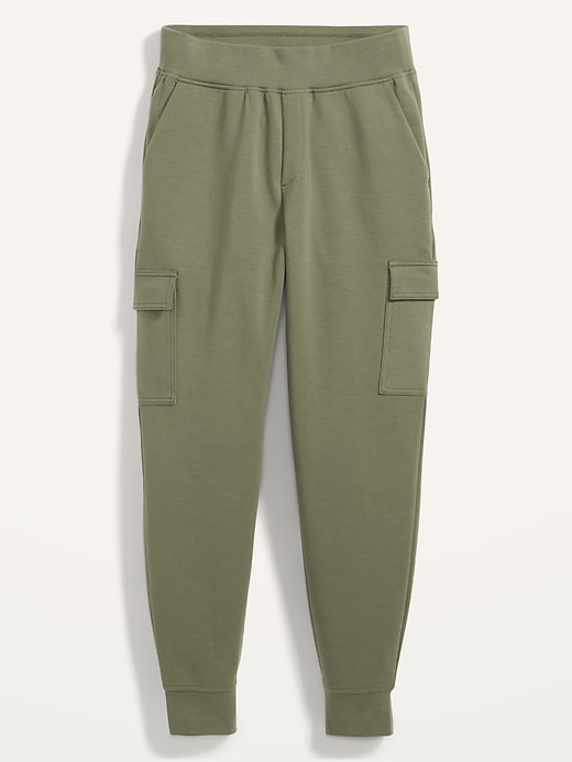 Image number 4 showing, High-Waisted Dynamic Fleece Cargo Jogger Sweatpants