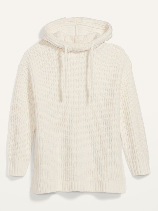 View large product image 2 of 2. Cozy Textured Pullover Sweater Hoodie for Women