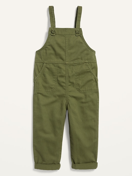 View large product image 1 of 1. Relaxed Knotted-Strap Overalls for Toddler Girls