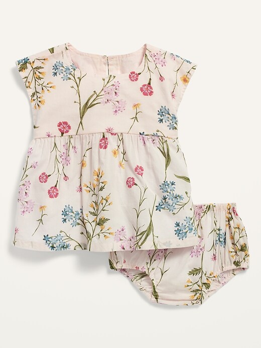 View large product image 1 of 1. Floral Top and Bloomers Set for Baby
