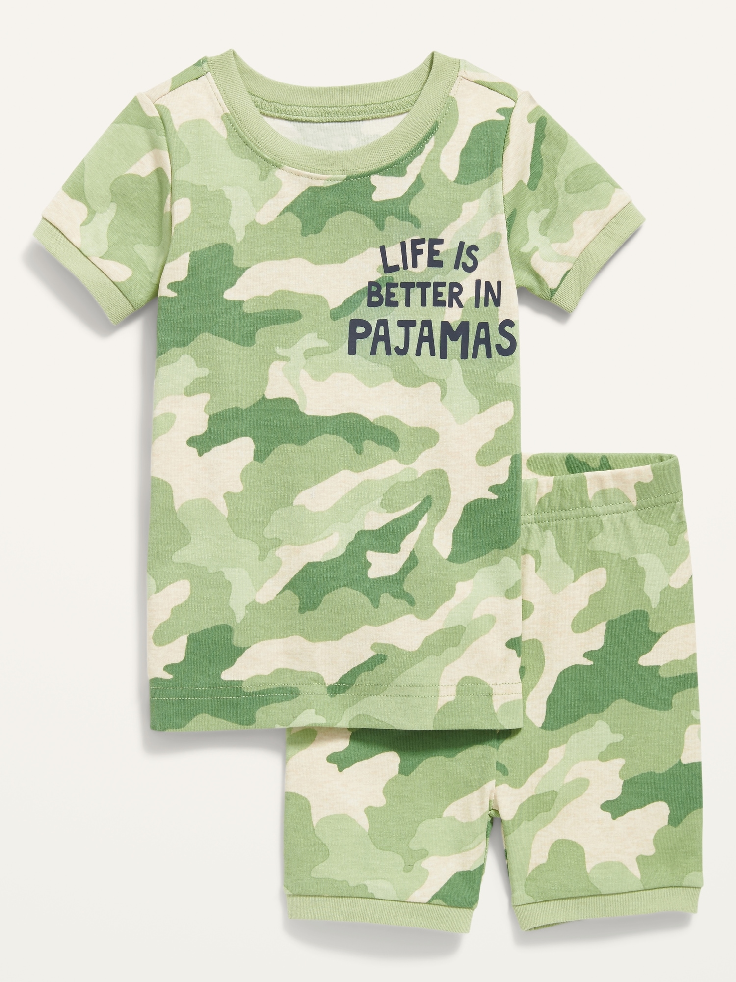 Unisex Printed ShortSleeve Pajama Set for Toddler & Baby Old Navy