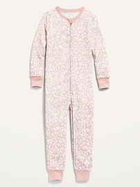 Image number 1 showing, Unisex Snug-Fit 2-Way-Zip Printed Pajama One-Piece for Toddler & Baby
