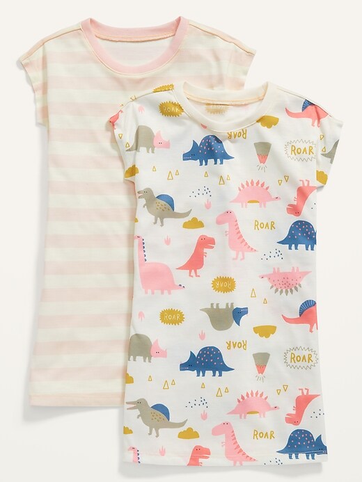 Printed Dolman-Sleeve Nightgown 2-Pack for Toddler & Baby