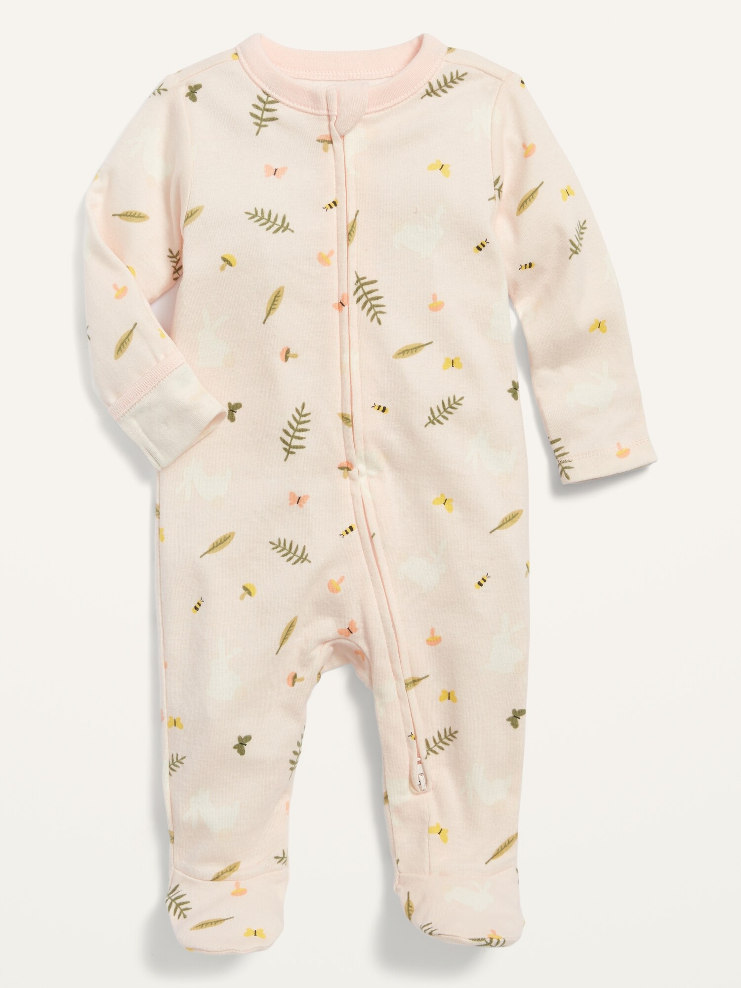 Unisex Sleep & Play Printed Footed One-Piece For Baby | Old Navy