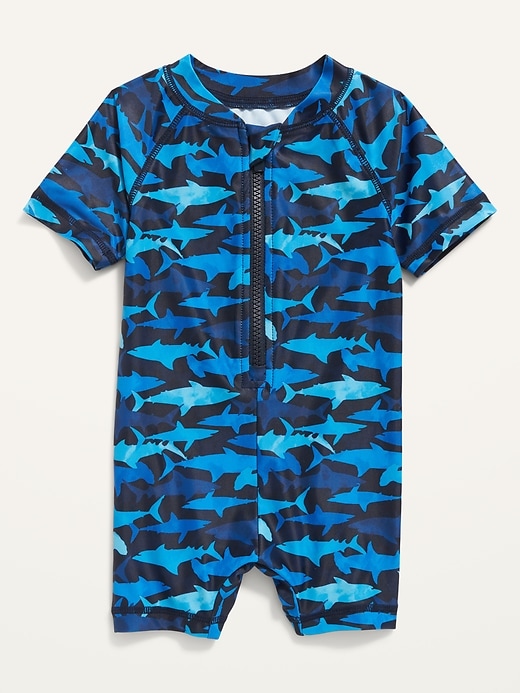ZipFront Rashguard OnePiece Swimsuit for Baby Old Navy