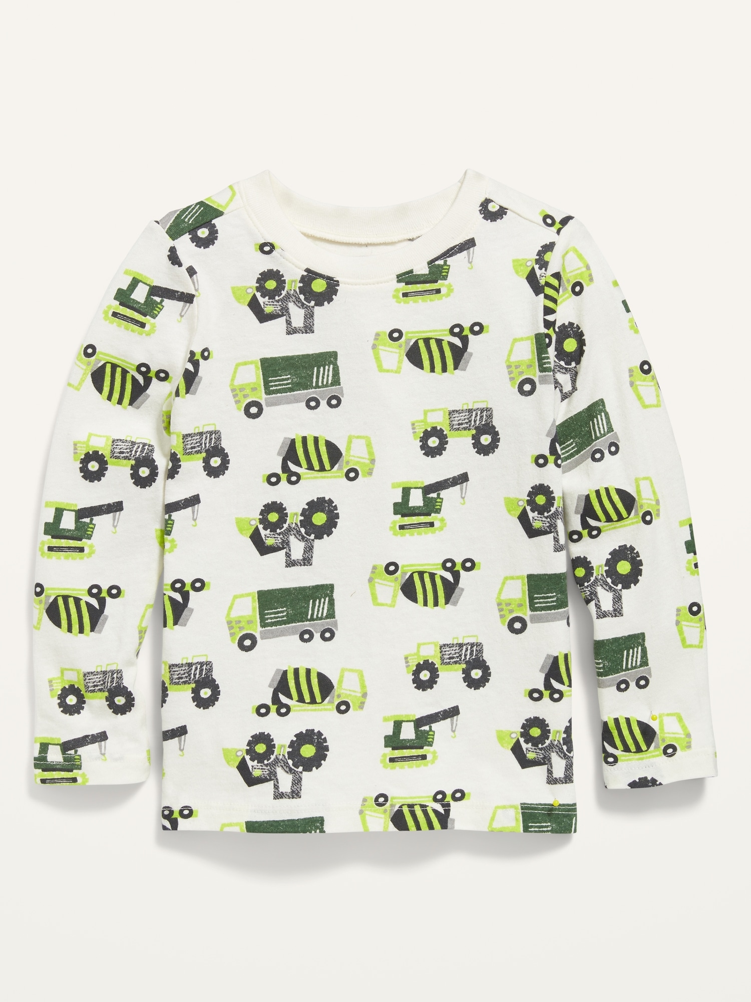 Long-Sleeve Truck-Print Tee for Toddler 