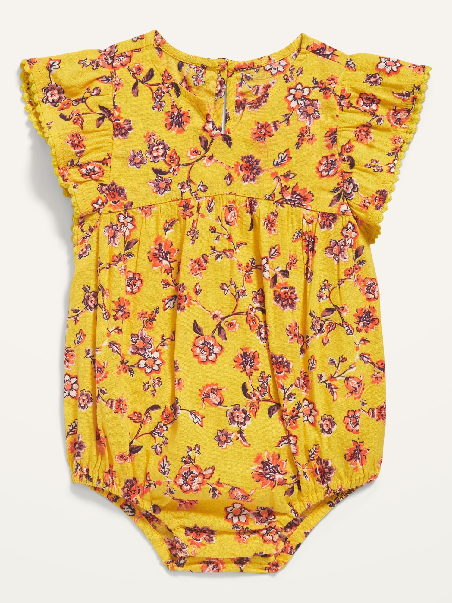 Flutter-Sleeve Bodysuit for Baby