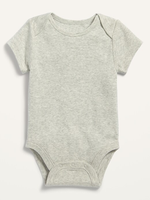 View large product image 1 of 1. Solid Short-Sleeve Bodysuit for Baby
